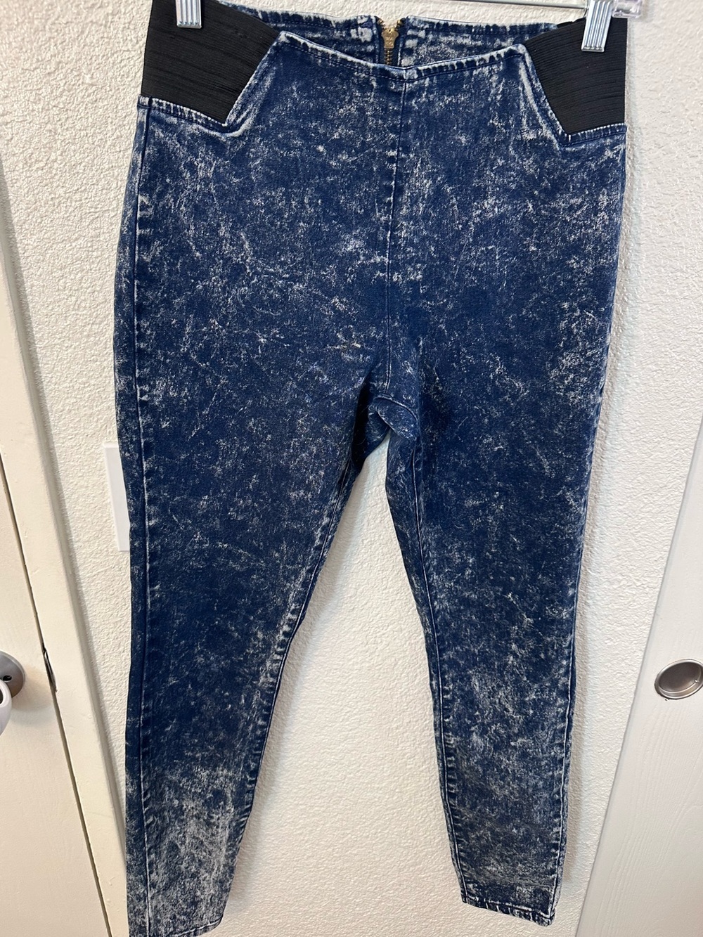 High-Rise Acid Wash Blue Women’s Jeans